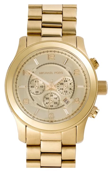 michael kors oversized runway watch|michael kors runway chronograph.